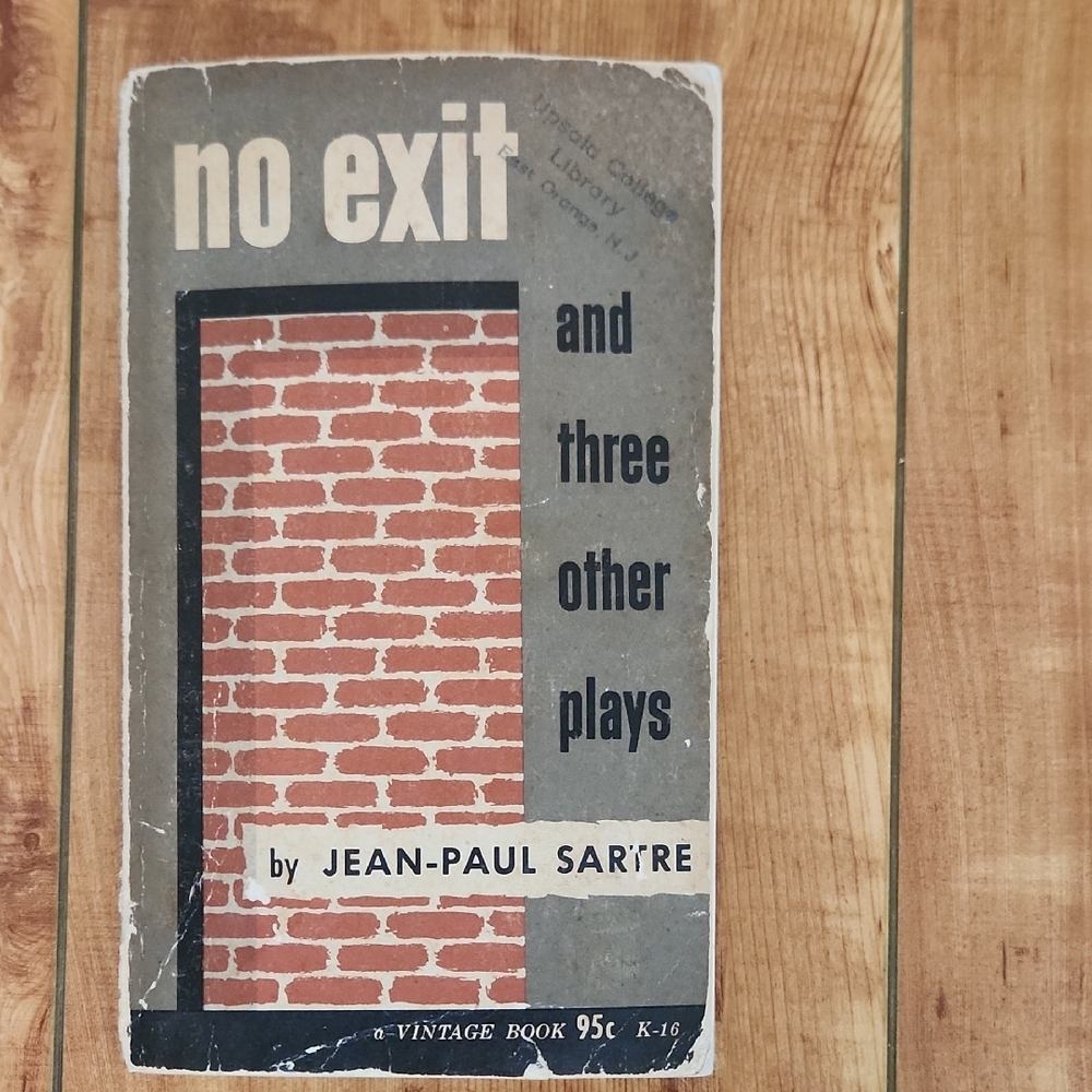 'No Exit and Three Other Plays' Book Jean-Paul Sartre